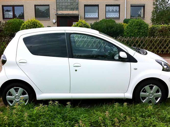 Beklebung eines Toyota Aygos