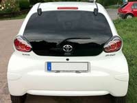 Beklebung Heck Toyota Aygos heck