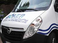 Beklebung eines Movano Transporters Frontansicht