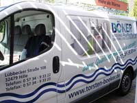 Beklebung eines Vivaro Transporters Seitenansicht