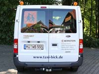Taxibeklebung Heckdarstellung