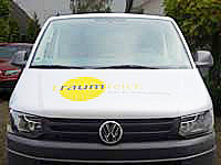 Fahrzeugbeklebung eines VW-Transporters. Bild 2 von 4